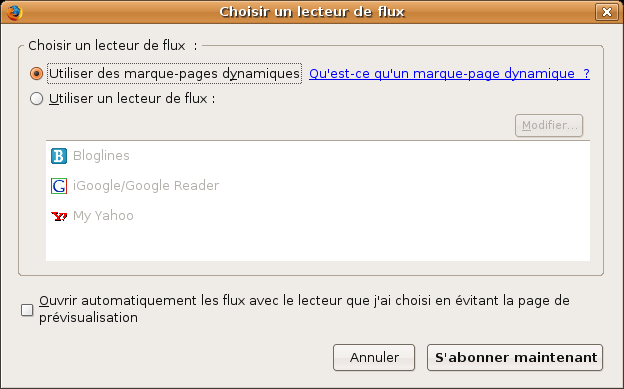 Quel lecteur RSS ?