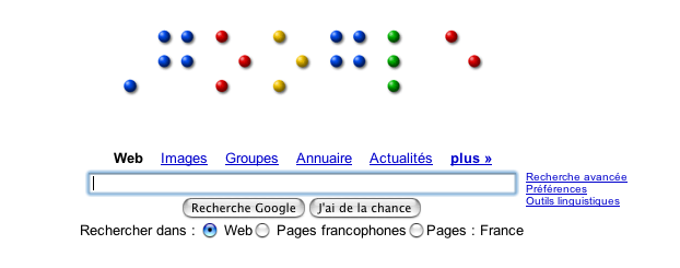 Google en hommage à Louis Braille