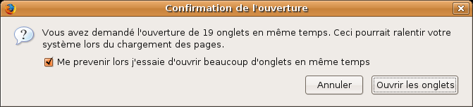 confirmer l'ouverture ?